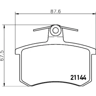 Hella Bremsbel?ge hinten Alfa Romeo Audi Fiat Lancia
