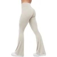 Smilodox Schlaghose Loreen, Flared Seamless Sportleggings, Schlaghose, Blickdicht Slim Fit Booty Yogahose, Elastisch Fitnessleggings, Gym, Freizeit
