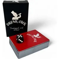 Wesiom Spiel Trinkspiel mal anders!, Drunk Jack -, Hochwertige Karten, Wasserabweisend, Trinkspiel für Erwachsene