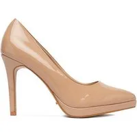 DeeZee Deezee Damen-High Heels Beige DeeZee-CEO-CD240154-1 Beige High-Heel-Stiefel