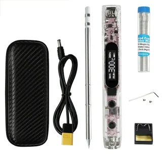 SEQUER SI012 Pro Max T12 Portable OLED Soldering Iron with Color Ambience Light Chinese, English and Russian Menu Applic