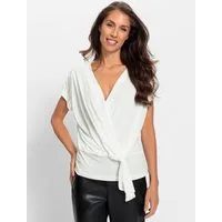 heine T-Shirt Wickelshirt Kurzarm