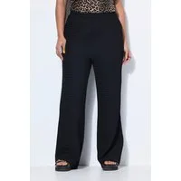 Studio Untold Schlupfhose Hose Wide Legs Waffelstruktur Elastikbund