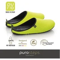 purosteps Casa-Eco Hausschuh Hergestellt aus recycelten PET Flaschen, Handgefertigt, Naturkautschuk