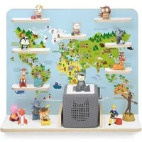 stadtecken Kinderregal geeignet für Toniebox und Tonies, zum Stellen & Hängen, Bunte, verspielte Aufbewahrung für 50 Figuren, ideal fürs Kinderzimmer
