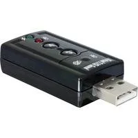 USB Sound Adapter 7.1 (61645), Soundkarte schwarz, Retail