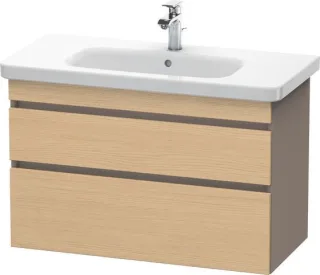 Duravit DuraStyle Waschtischunterbau wandhängend Natur Eiche & Basalt Matt 930x448x610 mm - DS648203 DS648203043