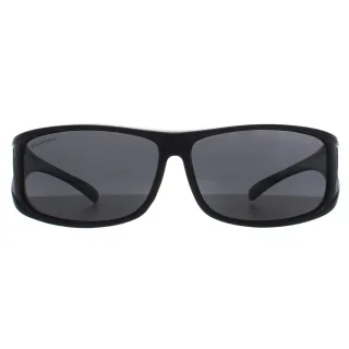 Montana Rectangle Unisex Matte Black Smoke Polarized FO5 Fit Over Glasses Sonnenbrillen