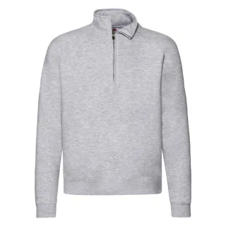 Fruit of the Loom - "Premium" Sweatshirt Reißverschluss für Herren (Grau meliert)