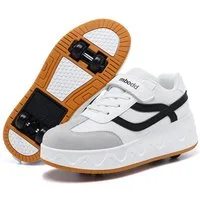 HUSK'SWARE Rollschuhe, (rutschhemmende Sportschuhe Freizeitschuhe, Kinder Rollschuhe Sneaker Mädchen Jungen), 2 in 1 Freizeitschuhe mit einziehbaren Rollen Sportschuhe
