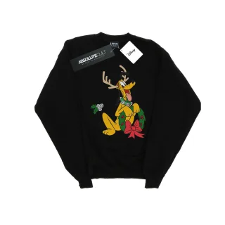 Disney - "Pluto Christmas Reindeer" Sweatshirt für Herren (Schwarz)