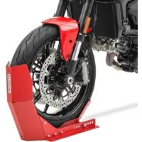 ConStands Motorradheber Easy Transport Fix - Motorrad Wippe matt für Anhänger Vorderrad