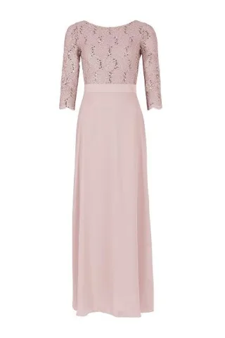 SWING - Kleid - Spitze / Chiffon peach blush - Gr. - 36
