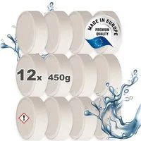 BlueCraft Luftentfeuchter Schlafzimmer Wohnung Nachfüller gegen Schimmel Nachfüllpack, Entfeuchter Granulat Tabs 12 x 450g ohne Duft Nachfüllpackung