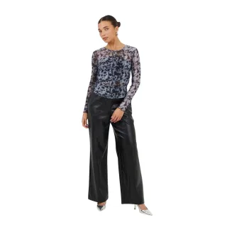 Brave Soul - Oberteil für Damen, Netzmaterial (Schwarz/Weiß)