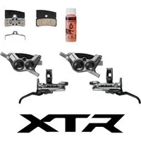 Shimano Scheibenbremse SHIMANO Scheibenbrems-Upgrade-Kit SHIMANO XTR BL-M9220+BR-M9220 brake