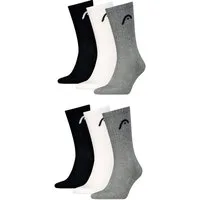 Head Sportsocken HEAD Herren Crew Sportsocken im 6er Pack (6-Paar, 6 Paar)