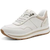 Tamaris Plateausneaker, Freizeitschuh, Halbschuh, Schnürschuh mit Kontrast-Paspellierung