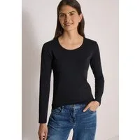 CECIL Langarmshirt aus reiner Baumwolle