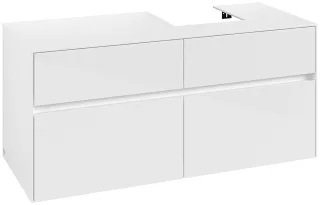 Villeroy & Boch Waschtischunterschrank Collaro C09900 1200x548x500mm Glossy White C09900DH