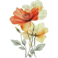 Agger Wandtattoo Wandsticker Blumen Wandtattoo Wandaufkleber für Wohnzimmer, Schlafzimmer Büros Sofa Hintergrund Hause Wanddekoration