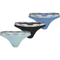 Calvin Klein Underwear Tanga 3 PACK THONG (LOW-RISE) (3-St) String low waist mit Logobund