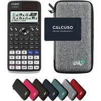CASIO Taschenrechner fx-991DE X ClassWiz inkl. WYNGS Schutztasche Hellgrau