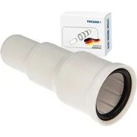 tecuro Siphon Übergangsstutzen - Reduzierung von Ø 50 - 40 - 32 mm - KS-weiß