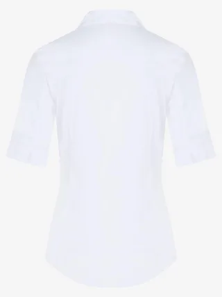 MORE & MORE - Baumwoll/Stretch Bluse weiß - Gr. - 44