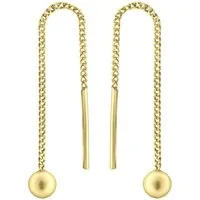 Firetti Paar Ohrhänger Schmuck Geschenk Gold 333 Ohrschmuck Durchzieher Kugel