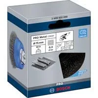 PRO Metal clean Topfbürste, Ø 70mm 0,3mm Stahldraht, M14, für Winkelschleifer