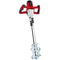 Farb-Mörtelrührer TE-MX 1600-2 CE Twin, Rührwerk rot/schwarz, 1.600 Watt
