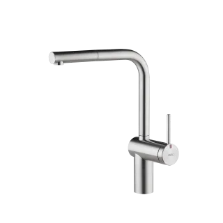 KWC Hebelmischer LIVELLO Auszugauslauf, A225, Edelstahl 122296