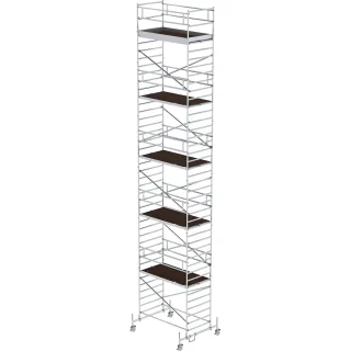 Munk Rollgerüst 1,35 x 2,45 m mit Fahrbalken & Doppel-Plattform - 174136