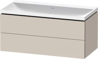 Duravit L-Cube c-shaped Set wandhängend Taupe Matt 1000x480x480 mm - LC6952N91910000 LC6952N91910000