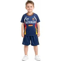 Fashion Boy Fußballtrikot Fußball Fan Set Deutschland Germany Trikot + Shorts 2026, JS780 (Set, 2, Shirt+Shorts)