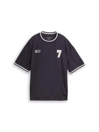tom tailor kids - Oversize T-Shirt mit Rückenprint coal grey - Gr. - 140