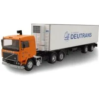 Premium ClassiXXs Modellauto Volvo F12 Sattelzug Deutrans 1980 orange, Maßstab 1:43