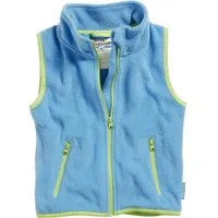 Playshoes Strickfleecejacke Fleece-Weste farbig abgesetzt mit Stehkragen