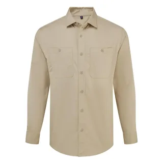 Premier - "Utility 2.0" Hemd für Herren/Damen Unisex (Khaki-Braun)