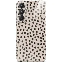 ONEFLOW Handyhülle für Samsung Galaxy A55 5G Splash Cover Creme Beige Punkte 6,5 Zoll, Hülle mit Design Muster Designer Case Kameraschutz Handy Schutzhülle