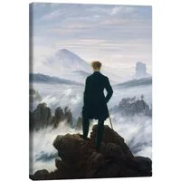 Posterlounge Wandbild Der Wanderer über dem Nebelmeer, Caspar David Friedrich, erhältlich als Poster, Leinwandbild, Wandsticker oder Acrylglasbild