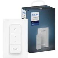Philips Hue Schalter Dimmschalter Weiß, Lichtschalter, kabellose Lichtsteuerung, Fernbedienung, Wandhalterung