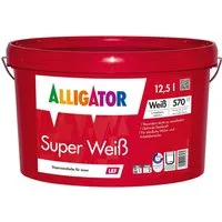 Alligator Wand- und Deckenfarbe Alligator Super Weiß LEF weiß 12,5 l
