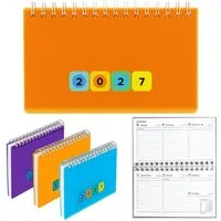 Herlitz Schreibtischkalender Mini Protect 2027 neon-orange