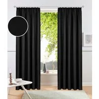 OTTO home Vorhang Raja, Gardinen mit Kräuselband, Vorhänge Wohnzimmer (2 St), Kräuselband, blickdicht, Polyester, 2er-Set, Bestseller, einfarbig, modern, pflegeleicht, Mikrofaser