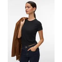 Vero Moda Kurzarmshirt VMKYLIE SHORT SS TOP JRS NOOS mit Stretch, Rundhals