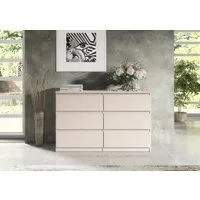 Raumhirsch Furniture Kommode, Sideboard, Kommode für das Schlafzimmer - Wohnzimmer (Maße: 100 × 39 × 78,5 cm, 6 Schubladen, Rollenschienen), viele Farbvarianten - Hochwertig & stabil