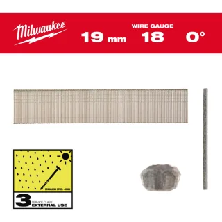 Milwaukee Stauchkopf-Nägel 18 Gauge für M18CN18GS Edelstahl - 4932492558