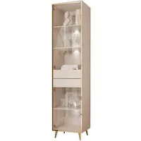 Lookway Glasvitrine AURORA KASZMIR mit LED-Beleuchtung